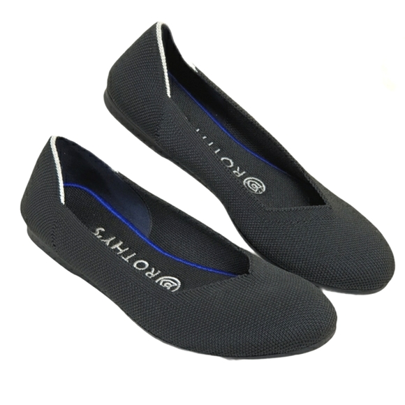 Rothy's Shoes - Rothy's The Flat Black with white halo Retired